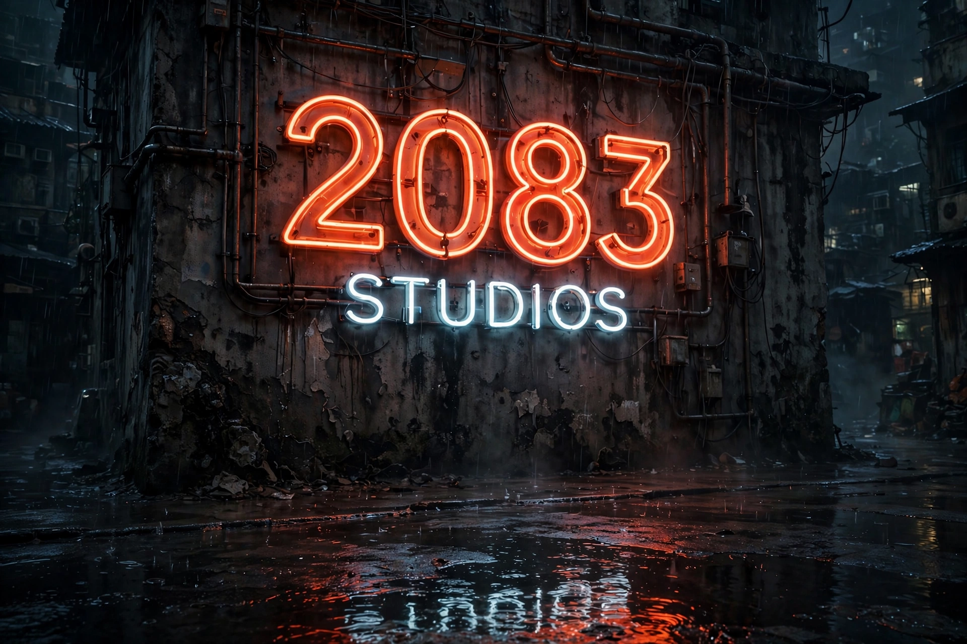 2083 Studios neon logo